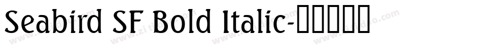 Seabird SF Bold Italic字体转换